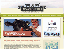 Tablet Screenshot of garstangshow.org